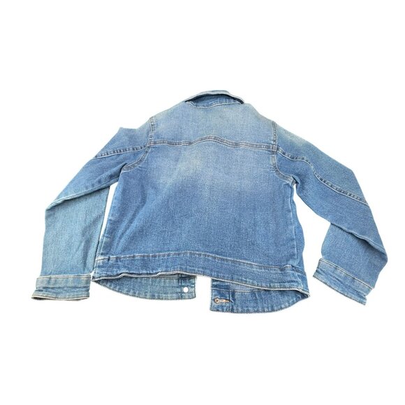 BCBG Girls Denim Jacket Button-Up Medium Wash Size XS 5-6 JJ3921 - Picture 4 of 7